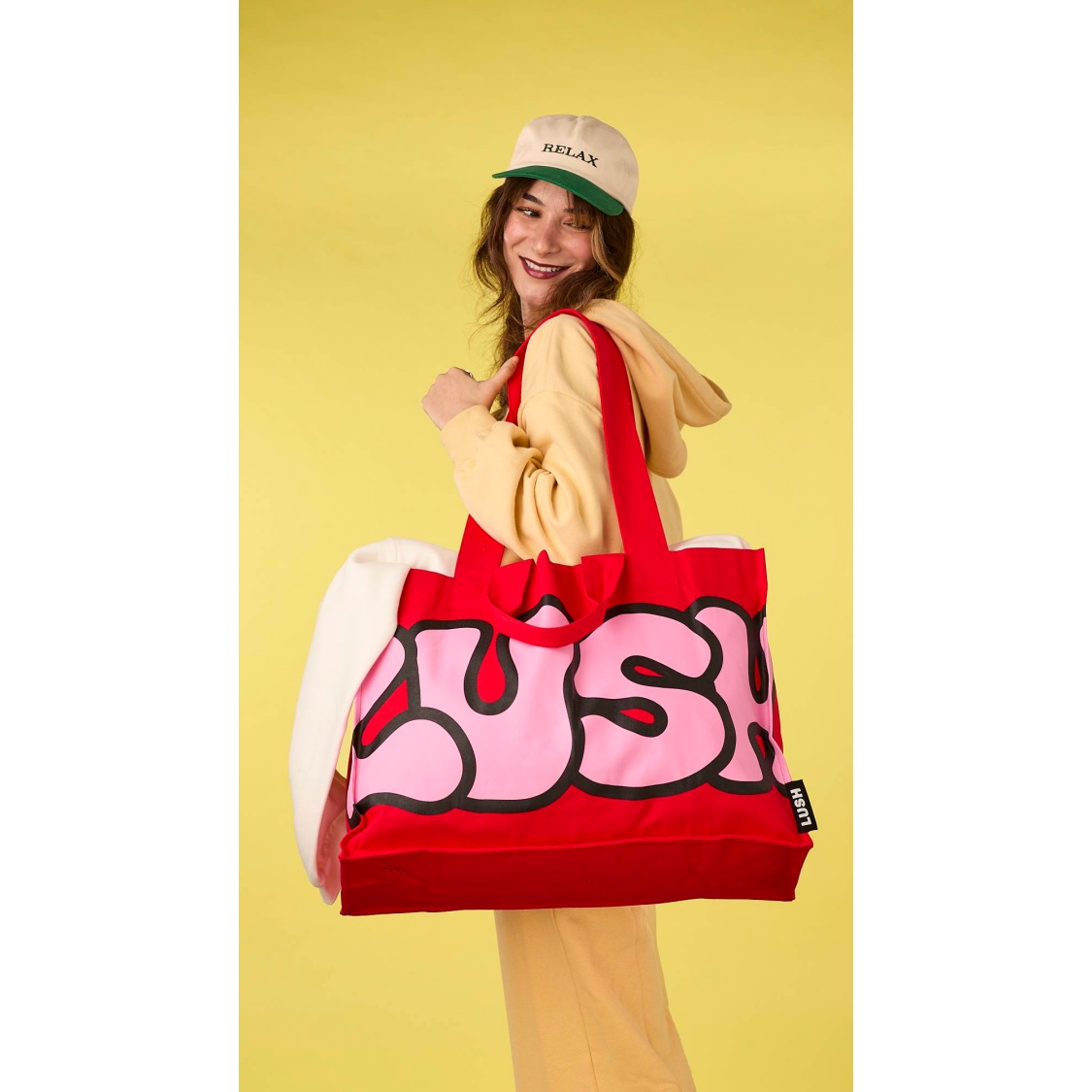 Retro Bubble Lush Big Bag - Red - Image 2