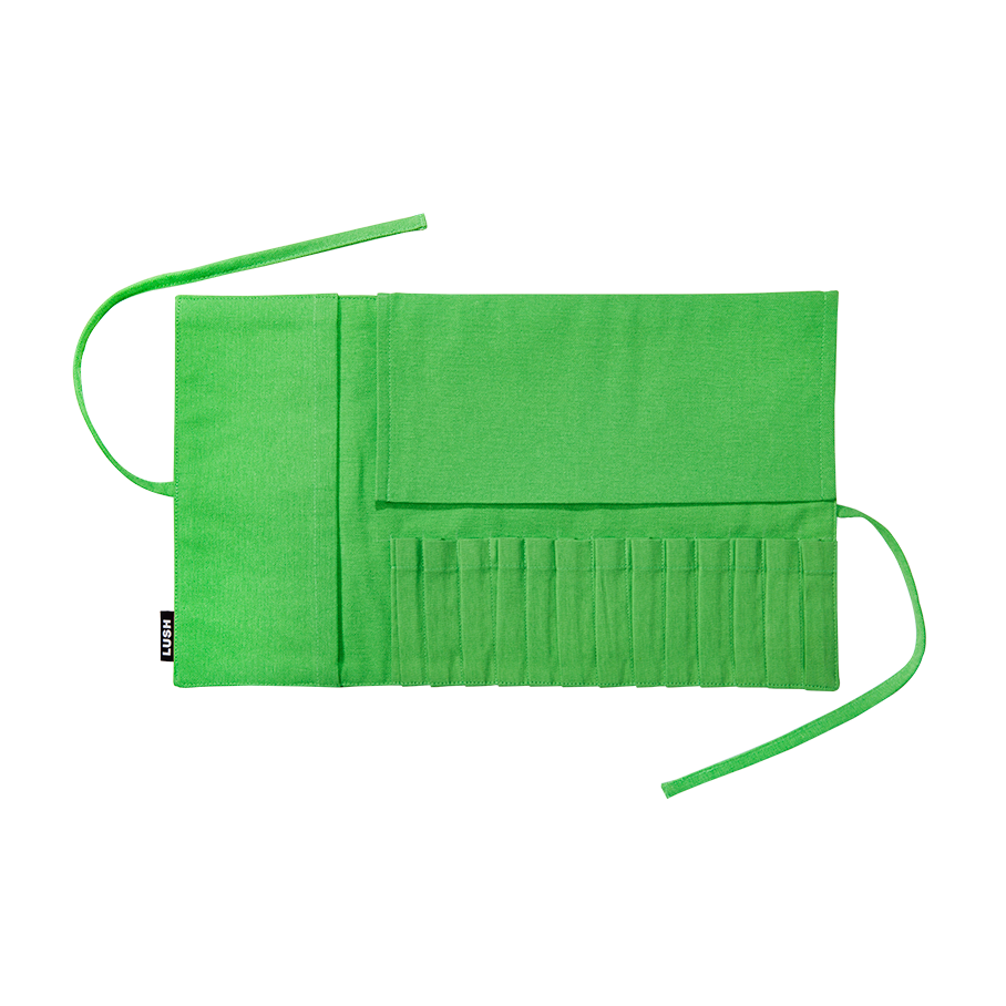 Makeup Brush Wrap - Fluoro Green