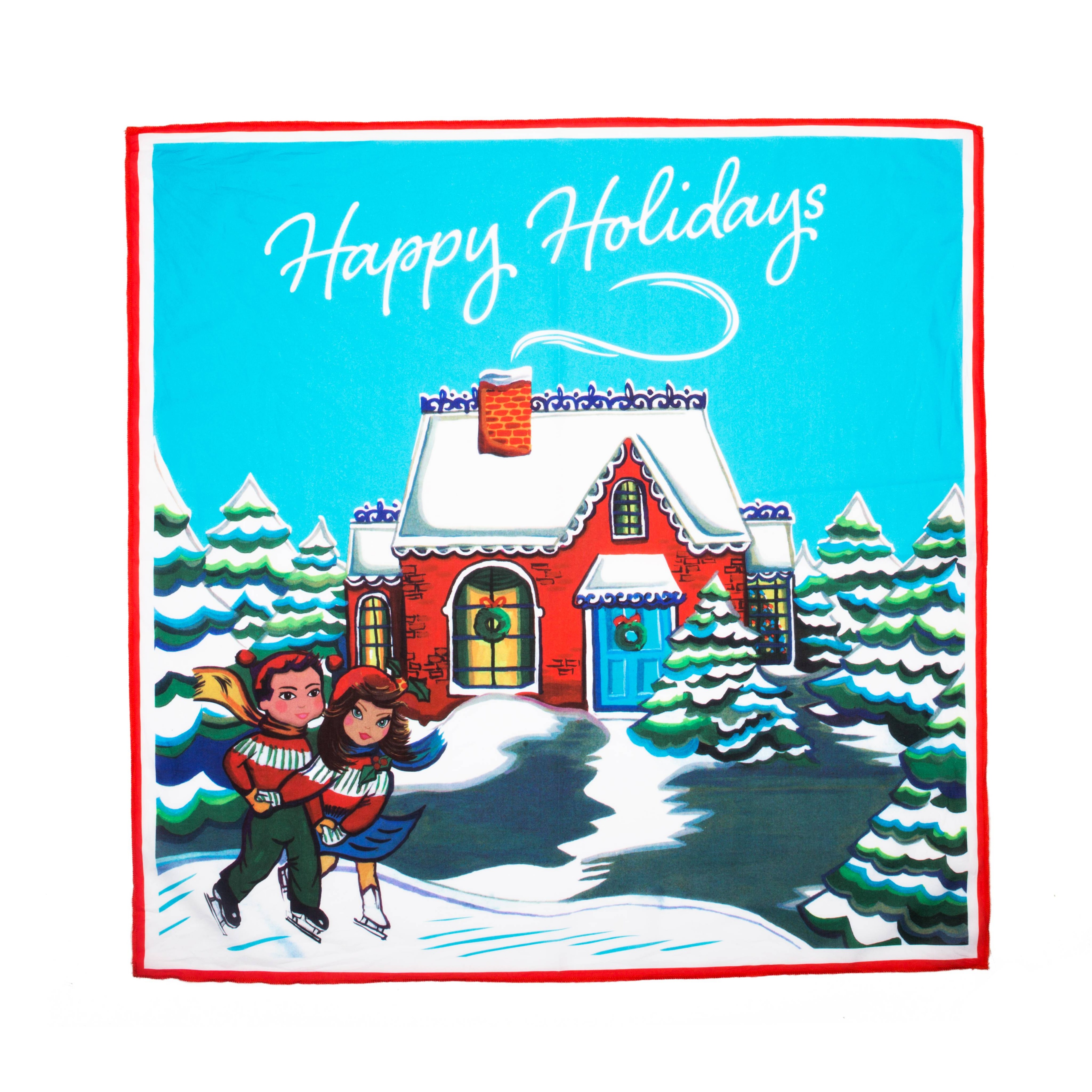 Happy Holidays Knot Wrap