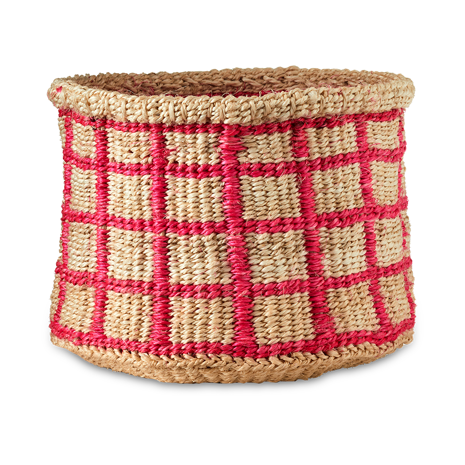 Handwoven Basket - Pink